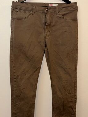 Wrangler Men Slim Jeans Brown